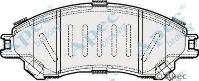 APEC BRAKING pad2026 -  Комплект тормозных колодок, дисковый тормоз